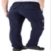 Rdruko Women's Hiking Pants Water Resistant Lightweight Quick Dry Travel Work Cargo Pants with 5 Zipper Pockets Navy XX-Large view 3