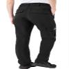 Rdruko Women's Hiking Cargo Pants Lightweight Water-Resistant Quick Dry UPF 50+ Travel Work Pants Zipper Pockets Black Large view 2