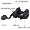 Sougayilang Conventional Reel 50 Trolling Fishing Reel Powerful Drag Fishing Reel for Saltwater Big Game (HSTL Black 30) view 2
