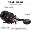 Sougayilang Conventional Reel 50 Trolling Fishing Reel Powerful Drag Fishing Reel for Saltwater Big Game (HSTL Black 30) view 3