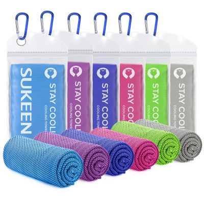 Sukeen Cooling Towel (40"x12") for Neck & Head - Soft Breathable Chilly Sweat Towel for Yoga, Golf, Gym, Camping, Running, Workout & More Activities