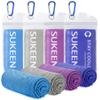 Sukeen 4 Pack Cooling Towel (40"x12"),Ice Towel,Soft Breathable Chilly Towel,Microfiber Towel for Yoga,Sport,Running,Gym,Workout,Camping,Fitness,Workout & More Activities view 1