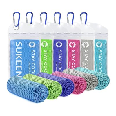Sukeen Cooling Towel (40"x12"),Ice Towel,Soft Breathable Chilly Towel,Microfiber Towel for Yoga,Sport,Running,Gym,Workout,Camping,Fitness,Workout & More Activities