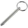 2 Pack Quick Release Pin, Diameter 1/4"(6.3mm), Overall Length 2.56"(65mm), Usable Length 2"(51mm), Full 316 Stainless Steel, Bimini Top Pin, Marine Hardware view 2