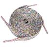 5Chaos Glitter Sparkle Rainbow Shoelaces, Metallic Shiny Shoe Laces for Women Kids Girls Men, Fun Funky Shoestring with Aglets 1Pair (47" (120CM), Silver Rainbow) view 1