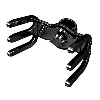Reborn Pro+ Wakeboard Tower Racks, Quick Release Easily Removes Holder from Tower, 6061 Aluminum Tines, Rubber Bumper Inserts (Double Wakeboard - Black)