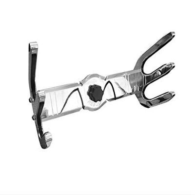 Reborn Pro+ Wakeboard Tower Racks, Quick Release Easily Removes Holder from Tower, 6061 Aluminum Tines, Rubber Bumper Inserts (Double Ski - Polished)