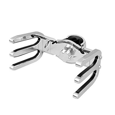 Reborn Pro+ Wakeboard Tower Racks, Quick Release Easily Removes Holder from Tower, 6061 Aluminum Tines, Rubber Bumper Inserts (Double Wakeboard - Polished)