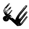 Reborn Pro+ Wakeboard Tower Racks, Quick Release Easily Removes Holder from Tower, 6061 Aluminum Tines, Rubber Bumper Inserts (Double Ski - Black) view 2