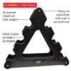 JFIT Dumbbell Tree Rack, Black - Holds up to 40 lbs of Dumbbells (NO WEIGHTS INCLUDED) view 3