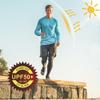 Willit Men's Sun Shirts UPF 50+ Rash Guard Long Sleeve Sun Protection Hoodie SPF UV Fishing Lightweight Athletic Running Tangerine L view 4
