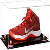 Better Display Cases Versatile Clear Acrylic Display Case - Medium Rectangle Box with Pink Risers and Black Base 15" x 8" x 9" (V11) view 1
