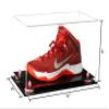 Better Display Cases Versatile Clear Acrylic Display Case - Medium Rectangle Box with Pink Risers and Black Base 15" x 8" x 9" (V11) view 2