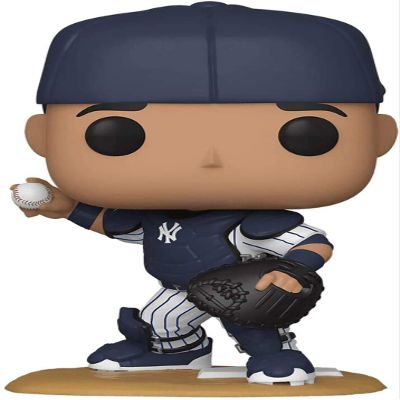 Gary Sanchez New York Yankees with Catcher Gear #49 Pop Sports Action Figure (Bundled with EcoTek Pop Protector to Protect Display Box)