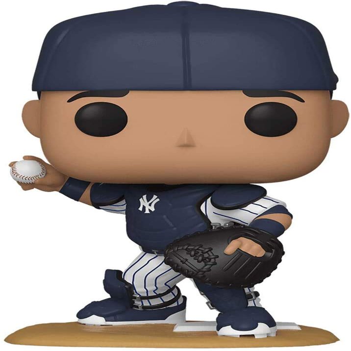 Gary Sanchez New York Yankees with Catcher Gear #49 Pop Sports Action Figure (Bundled with EcoTek Pop Protector to Protect Display Box)