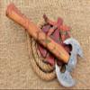 HUNTEX Unique Custom Hand-Forged Twist Pattern Damascus Steel 17 Inch Long Walnut Wood Handle Full Tang Razor Sharp Hunting Camping Outdoor Twin Blade Viking Axe with Genuine Leather Sheath view 2
