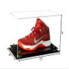 Better Display Cases Versatile Clear Acrylic Display Case - Medium Rectangle Box with Green Risers and Black Base 15" x 8" x 9" (V11) view 2