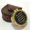 AV Brass Pocket Marine Compass with Leather Case - Gifts for Boy/Girl/Friends view 3
