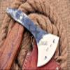 HUNTEX Custom Exposed Hand-Forged Marked 1095 High Carbon Steel 14 Inch Long Walnut Wood Handle Full Tang Razor Sharp Hunting Camping Outdoor Four Lugged Chopping Axe with Genuine Leather Sheath view 4