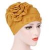 HZUX Turbans for Women Muslim Hijab Wrap Head Scarf Headwear India Hat Chemo Cancer Hats Yellow view 2