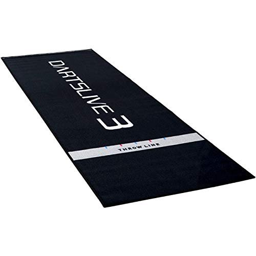 BRUT Co DARTSLIVE Nonflammable Nylon Dart Mat - Surface: Nylon & Backside: Rubber - 277 cm x 90 cm - Weighs 3 kg - Fire Service Law Conforming - Throw Line Printed