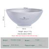 Boundless Voyage 450ml Titanium Double Walled Food Bowl for Adult Children Ultralight Portable Soup Rice Bowl Outdoor Camping Metal Durable Tableware Ti1086T view 3