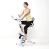 Fitness Bike and ab Trainer Height Adjustable Sporting Equipment Ideal Cardio Trainer with LCD Monitor Maximum Load 100kg,Blue view 2