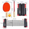 FBSPORT Ping Pong Paddle Set, Portable Table Tennis Set with Retractable Net,Rackets,Balls and Carry Bag for Indoor/Outdoor Games view 3