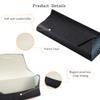LifeArt Eyeglass Case Hard Shell, Portable Sunglass Case for Women and Men, Fashionable PU Leather Eyeglass Case, Lightweight view 2