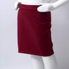 iiniim Big Girls Elastic Waist Knee Length Pencil Skirts School Uniforms Pleated Pull-On Casual wear Midi Skirt Burgundy 4 view 3
