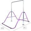 GYMPRO Kids Gymnastics Bar Kip Bar Jungle Gym Horizontal Bar Junior Training Equipment Height Adjustable Children Monkey Bars Folding Climb Tower Balance Bar Asymmetric Bar Playground (Purple) view 4