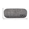 HSYMQ 3Pack Hard Shell Eyeglasses Case Protector Linen Fabrics Large Glasses Case Concise view 4