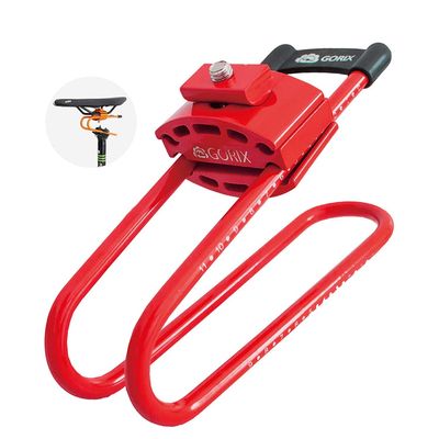 GORIX Bike Saddle Suspension Spring Steel Shock Absorber MTB Road Bicycle (GX-SSP(Global Edition)) (Red)
