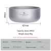 Boundless Voyage 200ml Titanium Double-walled Bowl for Adult Children Ultralight Portable Soup Rice Food Bowl Outdoor Camping Durable Metal Tableware Ti1083T view 2