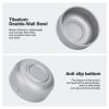 Boundless Voyage 200ml Titanium Double-walled Bowl for Adult Children Ultralight Portable Soup Rice Food Bowl Outdoor Camping Durable Metal Tableware Ti1083T view 3