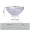 Boundless Voyage 220ml Titanium Double Walled Food Bowl for Adult Children Ultralight Portable Soup Rice Bowl Outdoor Camping Metal Durable Tableware Ti1085T view 2