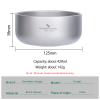 Boundless Voyage 420ml Titanium Double Walled Bowl for Adult Children Ultralight Portable Soup Rice Food Bowl Outdoor Camping Durable Metal Tableware Ti1084T view 2