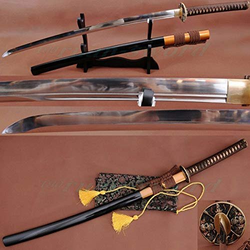 GLW Sword 1095 HIGH Carbon Steel Japanese Samurai Sword UNOKUBI ZUKURI Style FULLTANG Sharp