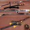 GLW Sword 1095 HIGH Carbon Steel Japanese Samurai Sword UNOKUBI ZUKURI Style FULLTANG Sharp view 1