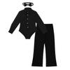 Alvivi Kids Boys Professional Latin Dance Outfits Leotard Shirt with Pants Clothes Set Dance Performance Costumes Black 6 view 3