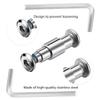 20 Sets Skate Wheel Socket Screw Inline Roller Skate Screws Shaft Hex with 2 Pieces Installation Tool view 4