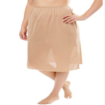 Comfort Choice Plus Size Half Slip 25" 2-Pack - M, Nude
