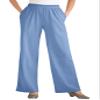 Woman Within Plus Size 7-Day Knit Wide-Leg Pull-On Pants - 5X, French Blue view 1