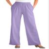 Woman Within Plus Size 7-Day Knit Wide-Leg Pull-On Pants - 2X, Soft Iris view 1