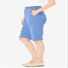 Woman Within Plus Size 7-Day Knit Bermuda Shorts - 4X, French Blue view 3
