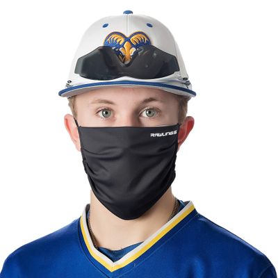 Rawlings | Sports Performance Face Mask | Adult/Large | Head Strap | Black
