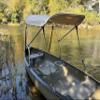 Cypress Rowe Outfitters Beige Canoe/Kayak Sun Shade/Canopy Bimini Top - Perfect Umbrella for Kayaking, Canoeing, Fishing Awning to Block UV & Heat Rays and Rain Protection view 2