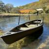 Cypress Rowe Outfitters Beige Canoe/Kayak Sun Shade/Canopy Bimini Top - Perfect Umbrella for Kayaking, Canoeing, Fishing Awning to Block UV & Heat Rays and Rain Protection view 3