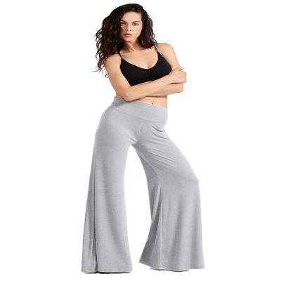 NE PEOPLE Womens Comfy Basic Solid High Waist Stretch Bell Bottom Flare Boho Palazzo Pants Trousers (S-3XL)