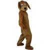 Brown Dog Cartoon Costume Mascot Adult Cartoon Character Outfit Marketing view 4